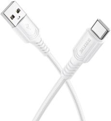 BOROFONE Cablu de date Borofone BX116, USB-A male - USB-C male, 1 m, White (6941991119811)