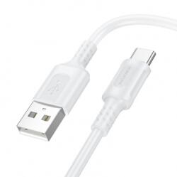 BOROFONE Cablu de date Borofone BX111, USB-A male - USB-C male, 1 m, White (6941991115097)