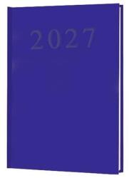  Agendă, planificator, format A5, zilnică, 2027, albastru închis (EAH2733 / EAH2621)