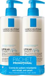 La Roche-Posay Pachet Crema de spalare Lipikar Syndet AP+, 2*400ml, La Roche-Posay