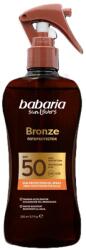 Babaria Ulei spray pentru accelerarea bronzului SPF 50+ UVA&UVB Coconut Bronze Fotoprotector, 200 ml, Babaria