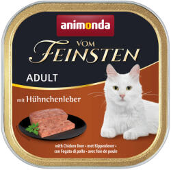 Animonda Vom Feinsten 64x100g animonda vom Feinsten Adult csirkemáj nedves macskatáp