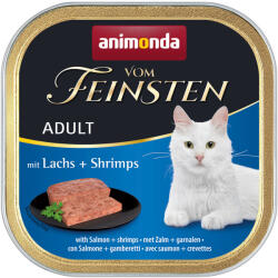 Animonda Vom Feinsten 64x100g animonda vom Feinsten Adult lazac & garnélarák nedves macskatáp