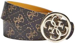  Guess, Jensen nem állítható és megfordítható, kétoldalas modell, textil öv, barna, mustársárga, női, 3, 5 cm
