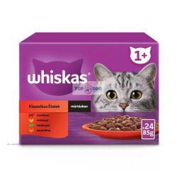 Whiskas Klasszikus válogatás mártással 24 x 85g