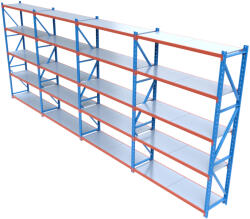 HD Regal FLEX300-W805 Salgó polcrendszer KOMPLETT 8 m (300 x 60 cm / 5 polc)