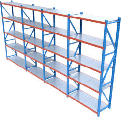 HD Regal FLEX300-W655 Salgó polcrendszer KOMPLETT 6, 5 m (300 x 60 cm / 5 polc)
