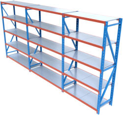 HD Regal FLEX300-X555 Salgó polcrendszer KOMPLETT 5, 5 m (250 x 60 cm / 5 polc)