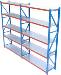 HD Regal FLEX300-W405 Salgó polcrendszer KOMPLETT 4 m (300 x 60 cm / 5 polc)