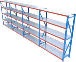 HD Regal FLEX300-X805 Salgó polcrendszer KOMPLETT 8 m (250 x 60 cm / 5 polc) - mkaudio