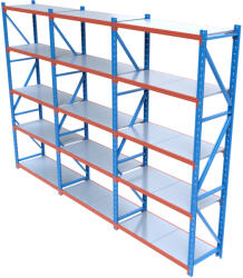 HD Regal FLEX300-W455 Salgó polcrendszer KOMPLETT 4, 5 m (300 x 60 cm / 5 polc) - mkaudio