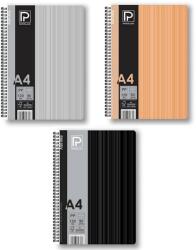 Paperland Caiet A4 cu spira, 120 file, hartie 90 g/mp, coperta plastic PP500, Paperland Exklusiv (24000463)