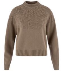 Fjällräven Övik Solid Jacquard Knit Women Pulover Suede Brown L