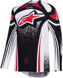 Alpinestars Tricou motocross Alpinestars Techstar Nomur negru-alb-roșu (AIM170-0333)