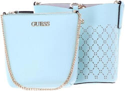GUESS , Amara, Synthetic Leather, Textile Bag, Surf, XG849301, For Women, 18/21 x 20 x 14 / 14/18 x 17.5 x 6.5 cm