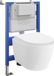 Mexen Carmen set încastrat WC cadru pneumatic Tex Air XS-F cu vas WC și capac cu închidere lentă, alb - 610830880200A (610830880200A)
