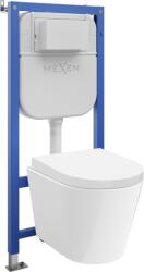 Mexen Rico set încastrat WC cadru pneumatic Tex Air E cu vas WC și capac cu închidere lentă, alb - 610930720200A (610930720200A)