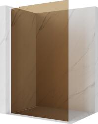 Mexen Kioto L perete de duș Walk-in 110 x 200 cm, bronz, alb - 800-110-103-20-32 (800-110-103-20-32)