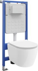 Mexen Carmen set încastrat WC cadru Tex Slim cu vas de WC și capac cu închidere lentă, alb - 610030880500 (610030880500)