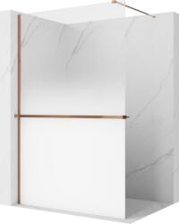 Mexen Kioto+ perete de duș cu raft Walk-in 80 x 200 cm, ombre albă 8 mm, aur roz - 800-080-121-60-86 (800-080-121-60-86)