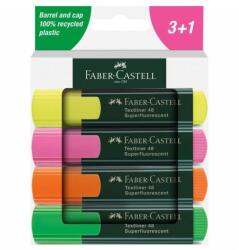 Faber-Castell Evidențiator Faber-Castell Textliner 1548 (set de 3+1)
