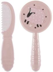 Lorelli Baby Care Set pieptene și perie MY FRIEND Mellow Rose 10240330005