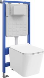 Mexen Teo set WC încastrat cadru Tex Slim cu vas WC Tornado și capac cu închidere lentă, alb - 610030850700T (610030850700T)