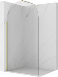Mexen Kioto-Q perete de duș Walk-in 110 x 200 cm, transparent 8 mm, auriu - 800-110-101-50-00-Q (800-110-101-50-00-Q)