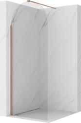 Mexen Kioto-Q perete de duș Walk-in 90 x 200 cm, transparent 8 mm, cupru periat - 800-090-101-65-00-Q (800-090-101-65-00-Q)