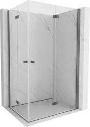 Mexen Mist-F Cabină de duș Duo pliabilă pe dreapta 80 x 110 cm, transparentă, metal pistol - 8A6-080L-110P-95-00 (8A6-080L-110P-95-00)