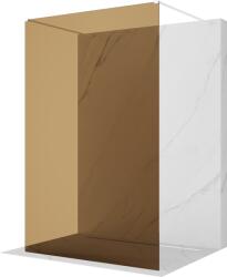 Mexen Kioto perete de duș independent 130 x 200 cm, bronz 8 mm, alb - 800-130-002-20-32 (800-130-002-20-32)