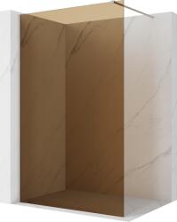 Mexen Kioto Walk-in zuhanyfal, 110 x 200 cm, bronz 8 mm, csiszolt nikkel - 800-110-101-97-32 (800-110-101-97-32)