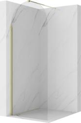 Mexen Kioto-Q Walk-in zuhanyfal 80 x 200 cm, átlátszó 8 mm, arany - 800-080-101-50-00-Q (800-080-101-50-00-Q)