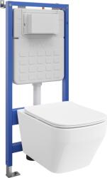 Mexen Riva set încastrat WC cadru pneumatic Tex Air Slim cu vas WC Tornado și capac cu închidere lentă, alb - 610030630200TA (610030630200TA)