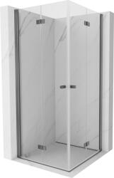 Mexen Mist-F Duo cabină de duș pliabilă 95 x 95 cm, transparentă, metal fumuriu - 8A6-095L-095P-95-00 (8A6-095L-095P-95-00)