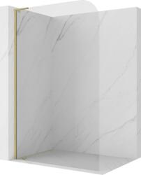 Mexen Kioto-P L perete de duș Walk-in 120 x 200 cm, transparent 8 mm, auriu periat - 800-120-103-55-00-P (800-120-103-55-00-P)