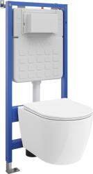 Mexen Carmen set încastrat WC suport pneumatic Tex Air Slim cu vas WC și capac cu închidere lentă, alb - 610030880300A (610030880300A)