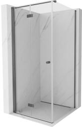 Mexen Mist-F cabina de duș pliată stânga 120 x 120 cm, transparent, gri armă periat - 8A6T-120-120-66-00-L (8A6T-120-120-66-00-L)