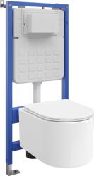 Mexen Sofia set WC încastrat cadru pneumatic Tex Air Slim cu vas WC Tornado și capac cu închidere lentă, alb (610030540300TA)