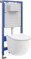 Mexen Lena set încastrat WC cadru pneumatic Tex Air Slim cu vas WC și capac cu cădere lentă, alb - 610030220300A (610030220300A)