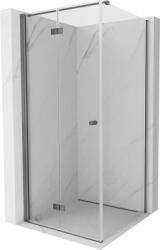 Mexen Mist-F balra nyíló összecsukható zuhanykabin 95 x 95 cm, átlátszó, gun metal - 8A6T-095-095-95-00-L (8A6T-095-095-95-00-L)