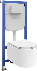 Mexen Sofia set incastrat WC cadru pneumatic Tex Air E cu vas WC și capac cu închidere lentă, alb - 610930540500A (610930540500A)