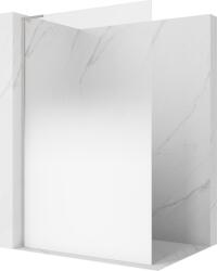 Mexen Kioto L Walk-in zuhanyfal 100 x 200 cm, fehér ombre 8 mm, kefélt nikkel - 800-100-103-97-86 (800-100-103-97-86)