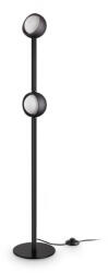 Ideal Lux 362861 LED állólámpa BLOOM | 11W integrált LED forrás | 490lm | 3000K | kapcsolóval | fekete
