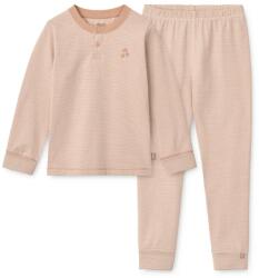Liewood pizsama gyerek pamut elasztánnal Wilhelm Grow Striped Pyjamas Set - rózsaszín 110-116