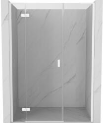 Mexen Mist-H L bal oldali, 140 cm, áttetsző, fehér zuhanyajtó - 8A5L-140-001-20-00-L (8A5L-140-001-20-00-L)