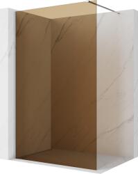Mexen Kioto Walk-in zuhanyfal 130 x 200 cm, bronz 8 mm, króm - 800-130-101-01-32 (800-130-101-01-32)