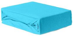 Brius Cearceaf Brius cu elastic Jersey, 100x200, 50% poliester , 50% bumbac, Material moale si prietenos cu pielea, Turcuaz (BB5942632015111RIZ)