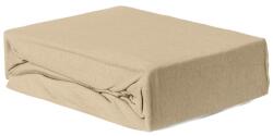 Brius Cearceaf Brius cu elastic Jersey, 140x200, 50% poliester , 50% bumbac, Material moale si prietenos cu pielea, Bej (BB5942632009974RIZ)