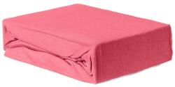 Brius Cearceaf Brius cu elastic Jersey, 100x200, 50% poliester , 50% bumbac, Material moale si prietenos cu pielea, Fuchsia (BB5942632015104RIZ)